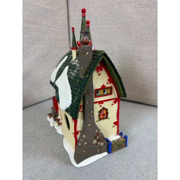 Vintage Dept 56 Santa's Light Shop North Pole Series Village with Box #56397 - Picture 4 of 7